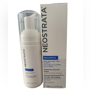 Neostrata Foaming Glycolic Wash Resurface Skin Texture & Clarity Advanced AHA
